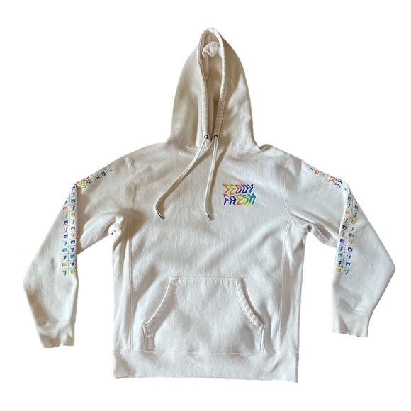 Teddy Fresh Other - Teddy Fresh Acid Trip White Pullover Hoodie Men’s Size Medium Rare